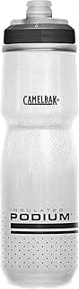 CamelBak Podium Chill Insulated Bike Squeeze Water Bottle, Cold Retention for Cycling, 24oz, White/Black