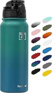Fanhaw 20 oz Insulated Stainless Steel Water Bottle with Anti-Dust Chug Lid, Leakproof Vacuum Metal Everyday Use Bottle for Kids, Teens & A...
