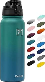Fanhaw 20 oz Insulated Stainless Steel Water Bottle with Anti-Dust Chug Lid, Leakproof Vacuum Metal Everyday Use Bottle for Kids, Teens & A...
